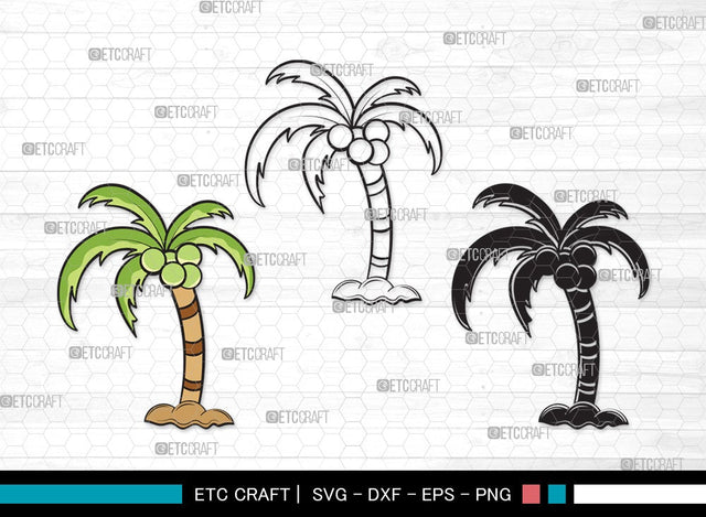 Palm Tree SVG | Palm Svg | Tree Svg | Summer Svg | Palm Tree Clipart SVG ETC Craft 