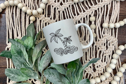 Palm Tree SVG, Summer SVG, Tropical SVG. SVG Elinorka 