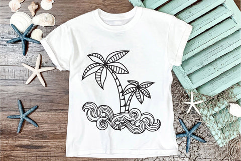 Palm Tree SVG, Summer SVG, Tropical SVG. SVG Elinorka 