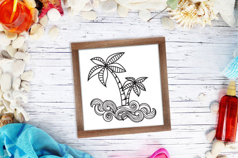 Palm Tree SVG, Summer SVG, Tropical SVG. SVG Elinorka 