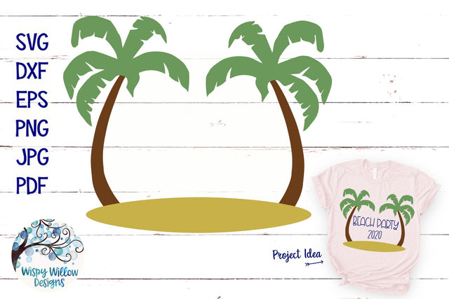 Palm Tree SVG SVG Wispy Willow Designs 