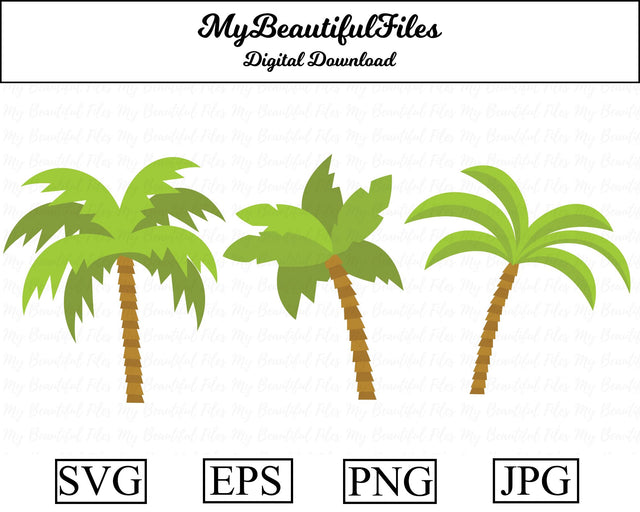 palm trees SVG MyBeautifulFiles 