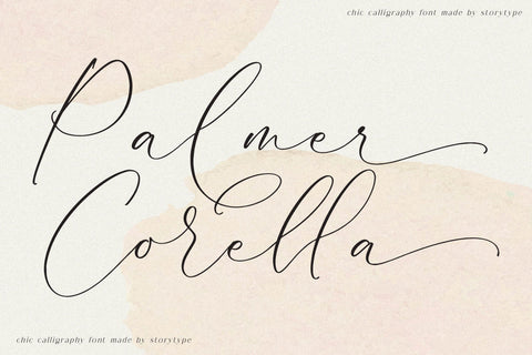 Palmer Corella - Chic Calligraphy Font Font Storytype Studio 
