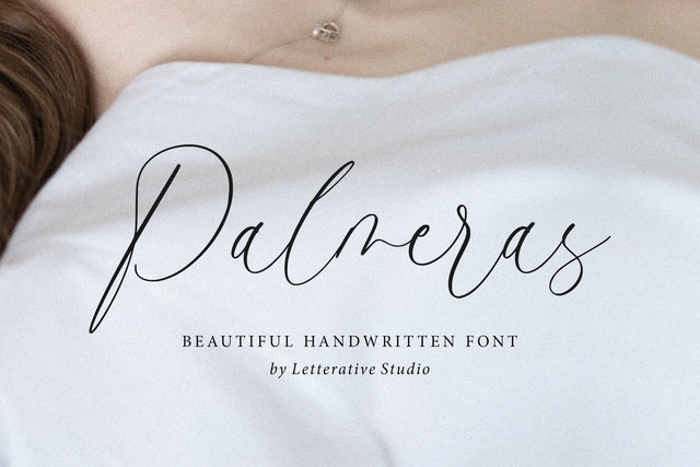 Palmeras Beautiful Handwritten font Font Letterative 