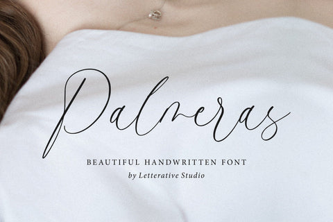 Palmeras Beautiful Handwritten font Font Letterative 