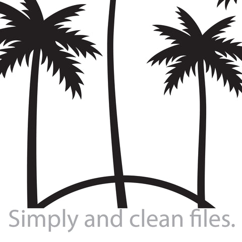 Palms sunset SVG TribaliumArtSF 