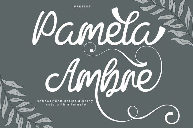 Pamela Ambre Font JH-CreativeFont 