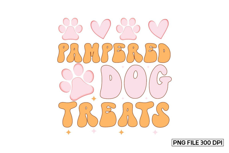 Pampered Dog Treats sublimation Design Sublimation designmaster24 