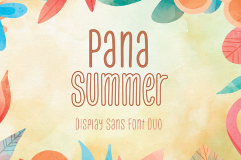 Pana Summer - Display Font Font Attype studio 
