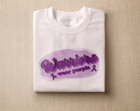 Pancreatic Cancer Awareness Sublimation Designs Bundle, 20 Designs, Pancreatic Cancer Warrior PNG Files, Warriors Wear Purple PNG Sublimation HappyDesignStudio 