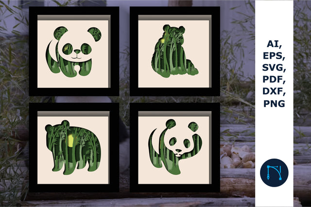 Panda Bamboo Forest Layer SVG Bundle SVG MD JOYNAL ABDIN 
