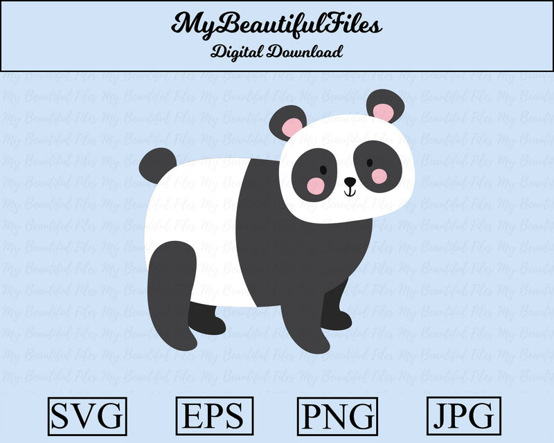 panda bear - Animal SVG MyBeautifulFiles 