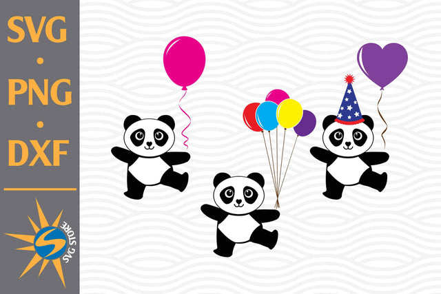 Panda Birthday SVG, PNG, DXF Digital Files Include SVG SVGStoreShop 