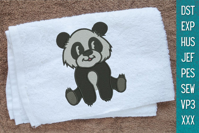 Panda Embroidery Designs Embroidery/Applique DESIGNS SvgOcean 