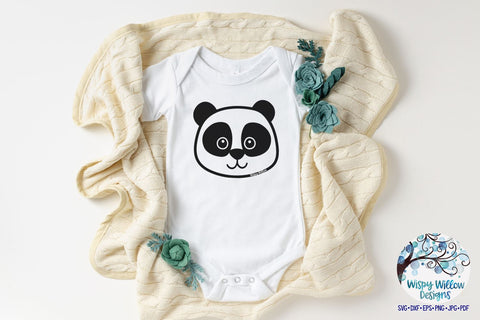 Panda Girl and Boy SVG SVG Wispy Willow Designs 