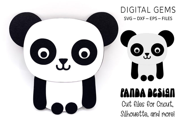 Panda SVG Digital Gems 