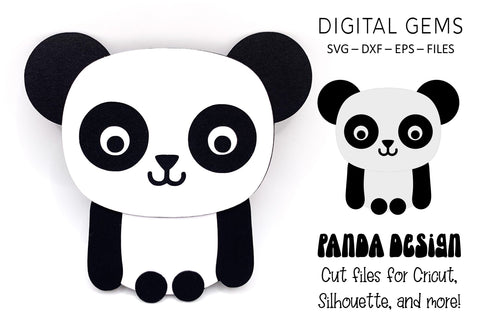 Panda SVG Digital Gems 