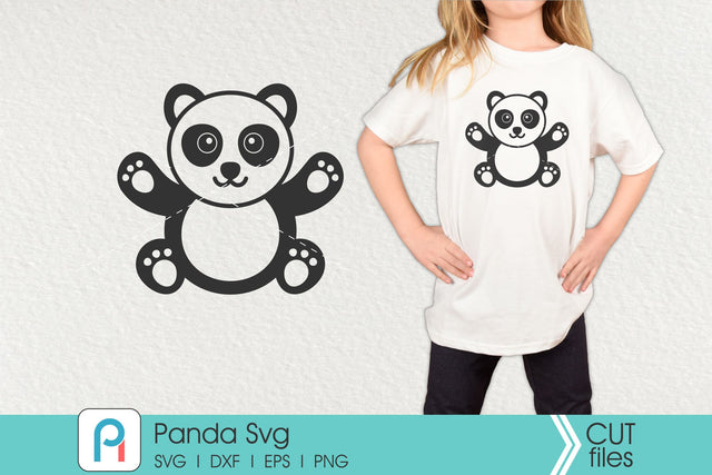 Panda Svg, Panda Clip Art, Panda Cut File SVG Pinoyart Kreatib 