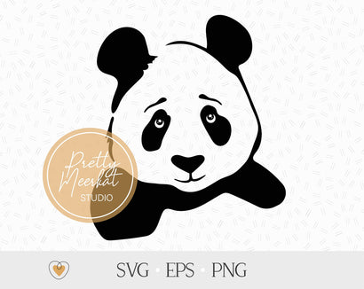 Panda svg, Panda head svg, Cute panda svg, png files SVG Pretty Meerkat 