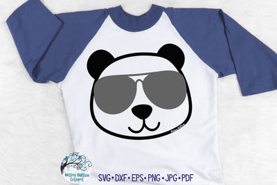 Panda with Sunglasses SVG SVG Wispy Willow Designs 