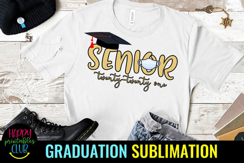 Pandemic Senior 2021 Graduation Sublimation- Graduation Sublimation Happy Printables Club 