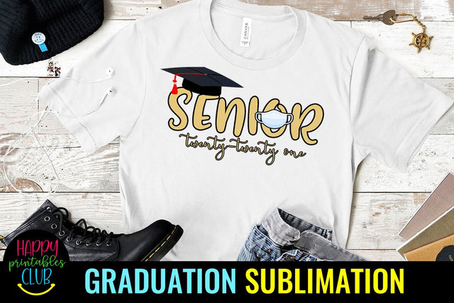 Pandemic Senior 2021 Graduation Sublimation- Graduation Sublimation Happy Printables Club 