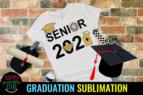 Pandemic Senior 2021 Graduation Sublimation- Graduation Sublimation Happy Printables Club 