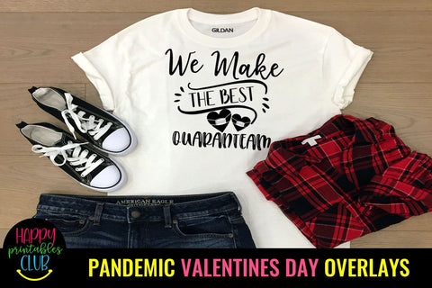 Pandemic Valentine's Day Quotes Overlays- Valentines Day Pandemic Overlays SVG Happy Printables Club 