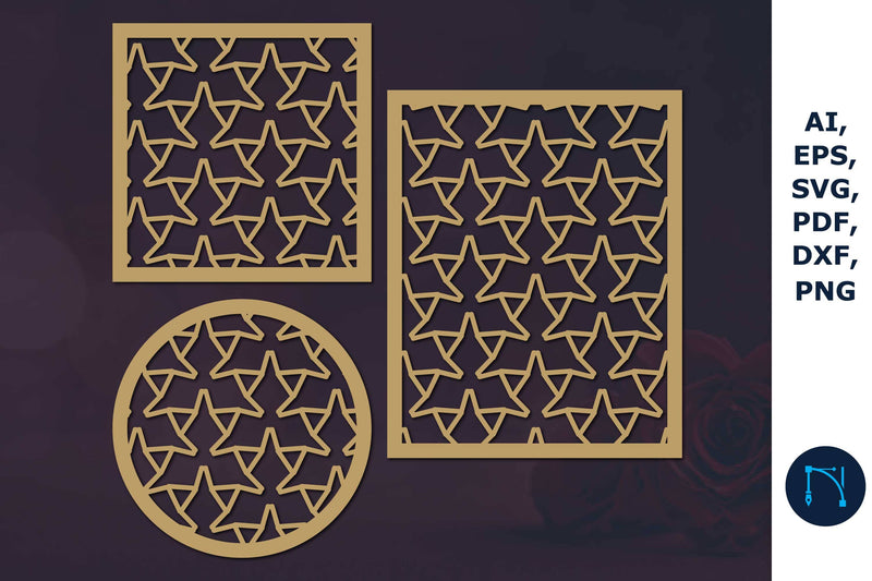 Panels Coasters with pattern SVG Bundle SVG MD JOYNAL ABDIN 