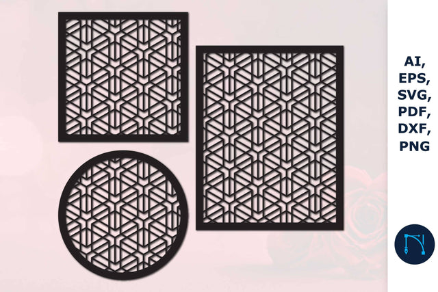 Panels Coasters with pattern SVG Bundle SVG MD JOYNAL ABDIN 