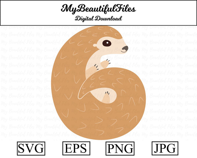 Pangolin - Animal SVG MyBeautifulFiles 