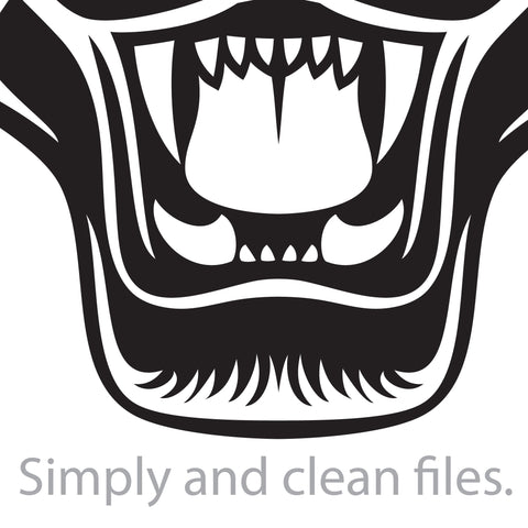 Panther face (head) with aviator sunglasses SVG TribaliumArtSF 