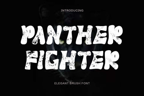 Panther Fighter Font Prasetya Letter 