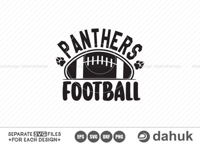 Panthers Football, Football quotes design, Football funny design, Love Football, Football Heart, Game day svg, Football shirt svg, Cut file, for silhouette, svg, eps, dxf, png, clipart cricut SVG dahukdesign 