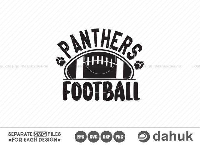 Panthers Football, Football quotes design, Football funny design, Love Football, Football Heart, Game day svg, Football shirt svg, Cut file, for silhouette, svg, eps, dxf, png, clipart cricut SVG dahukdesign 
