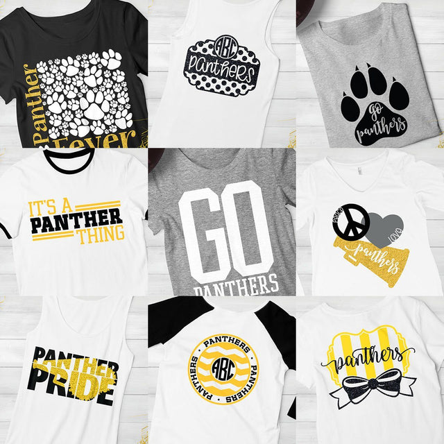 Panthers Spirit Bundle SVG Kelly Lollar Designs