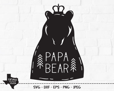 Papa Bear | Outdoor SVG SVG Texas Southern Cuts 