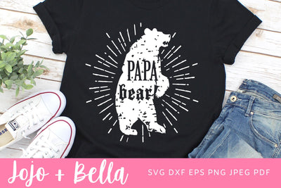 Papa Bear Svg, Dad svg, Fathers Day Svg, Papa Svg, Dad t shirt svg, Dad Appreciation, Grandpa Svg, Bear Svg, Dad, Cricut, Silhouette SVG Jojo&Bella 