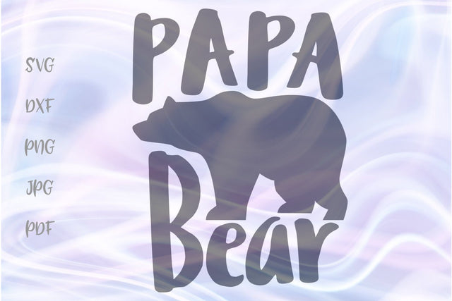 Papa Bear SVG, PNG, DXF, PDF, JPG SVG Digitals by Hanna 