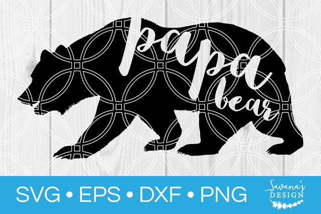 Papa Bear SVG SavanasDesign 