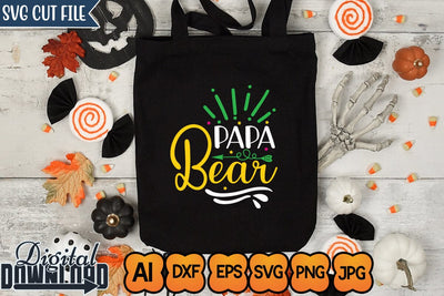 Papa Bear,SVGs,Quotes and Sayings,Food & Drink,On Sale, Print & Cut SVG Newmockups 