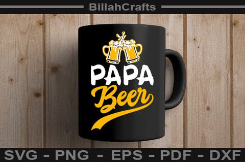 Papa Beer SVG File SVG BillahCrafts 