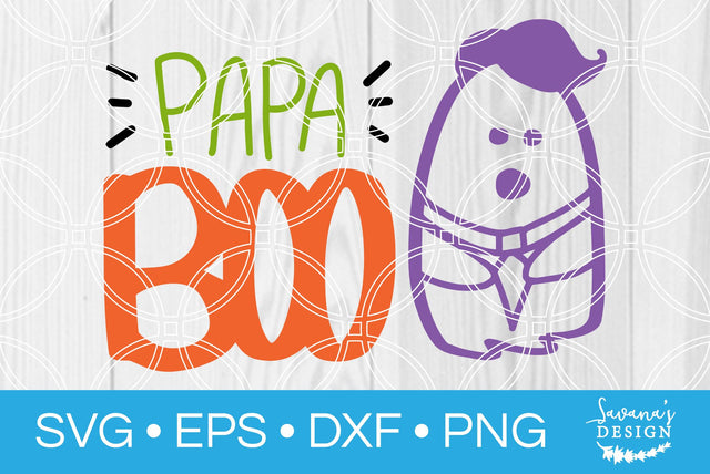 Papa Boo Ghost SVG SavanasDesign 