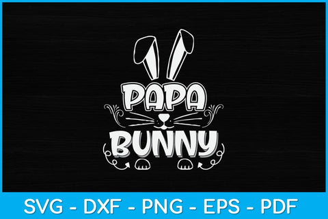 Papa Bunny Easter Sunday Svg Design SVG artprintfile 
