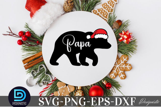 Papa, Christmas SVG SVG DESIGNISTIC 