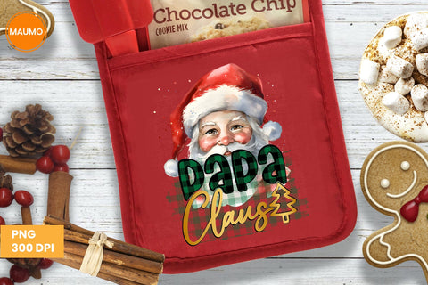 Papa Claus Christmas Clipart Sublimation Maumo Designs 