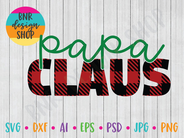 Papa Claus SVG SVG BNRDesignShop 