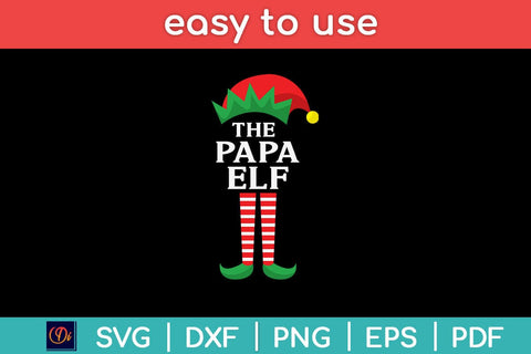 Papa Elf Matching Family Group Christmas Svg SVG Helal 