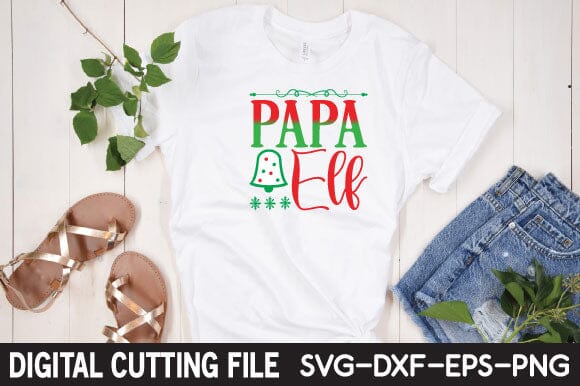 Papa ELF SVG,christmas svg SVG BB Type Studios 