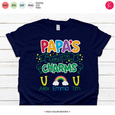 Papa Lucky Little Charms SVG Kelly Lollar Designs 